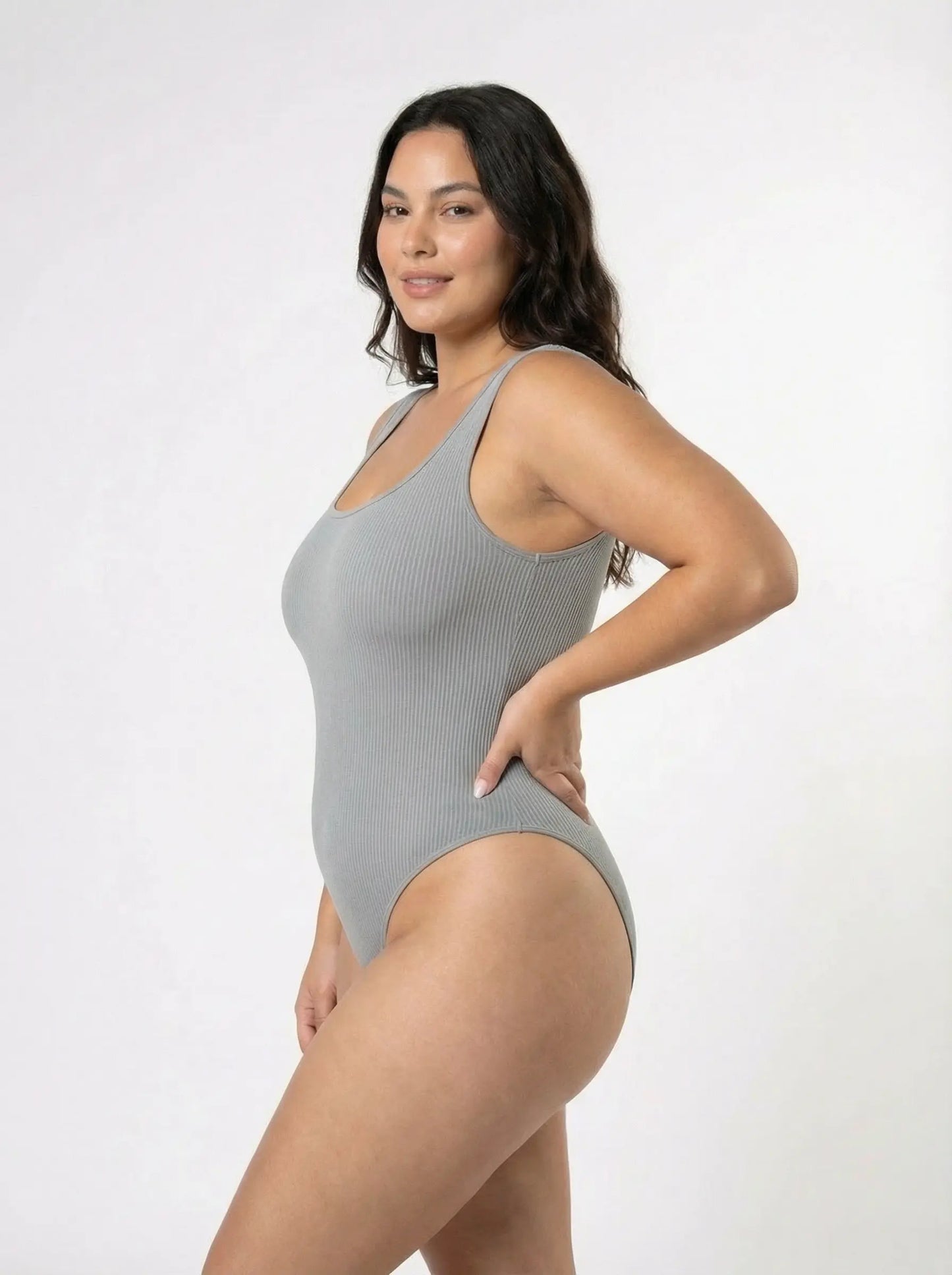 Ribbed Snatched Shapewear Bodysuit