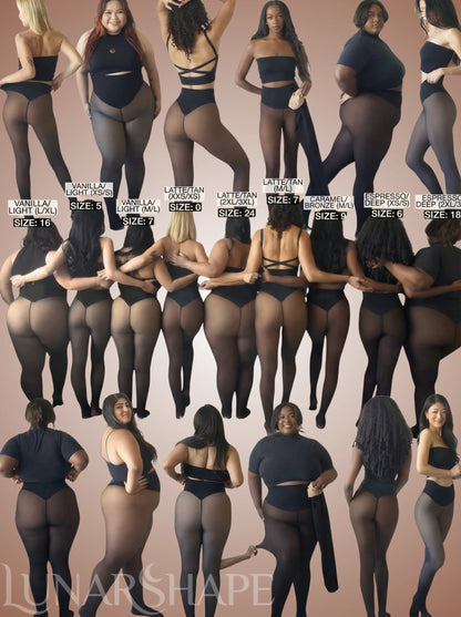 Magic Shaping Fleece Leggings with Translucent Tights Effect