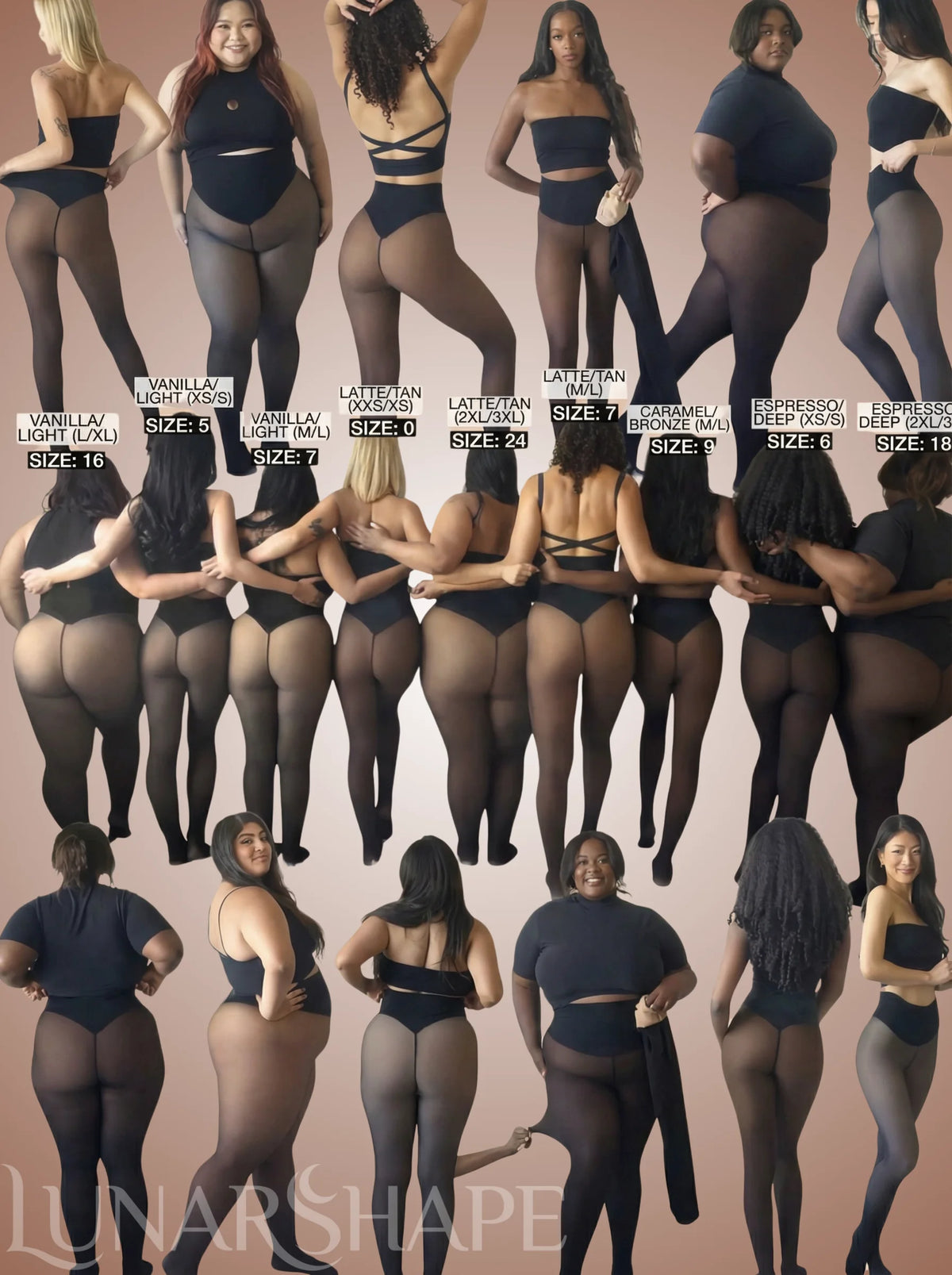 Magic Shaping Fleece Leggings with Translucent Tights Effect