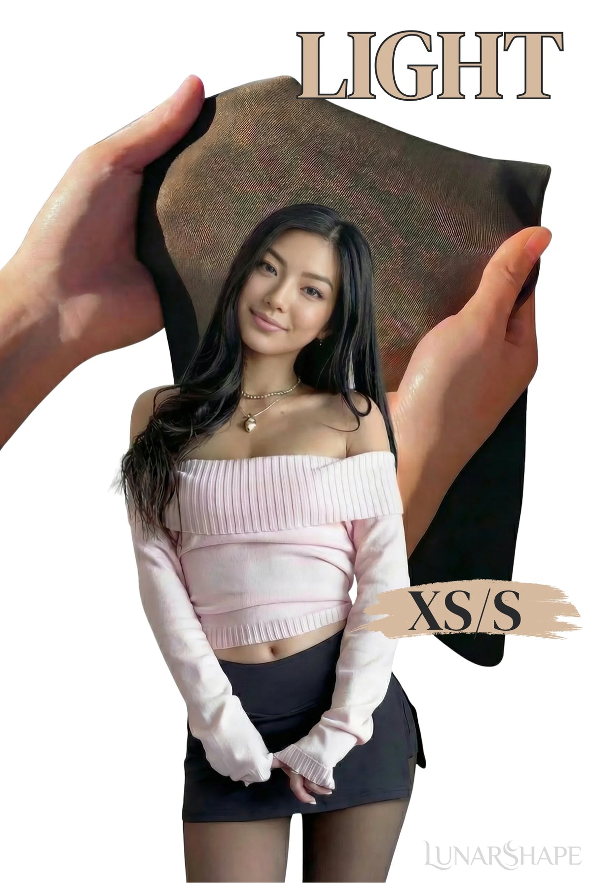 Magic Shaping Fleece Leggings with Translucent Tights Effect