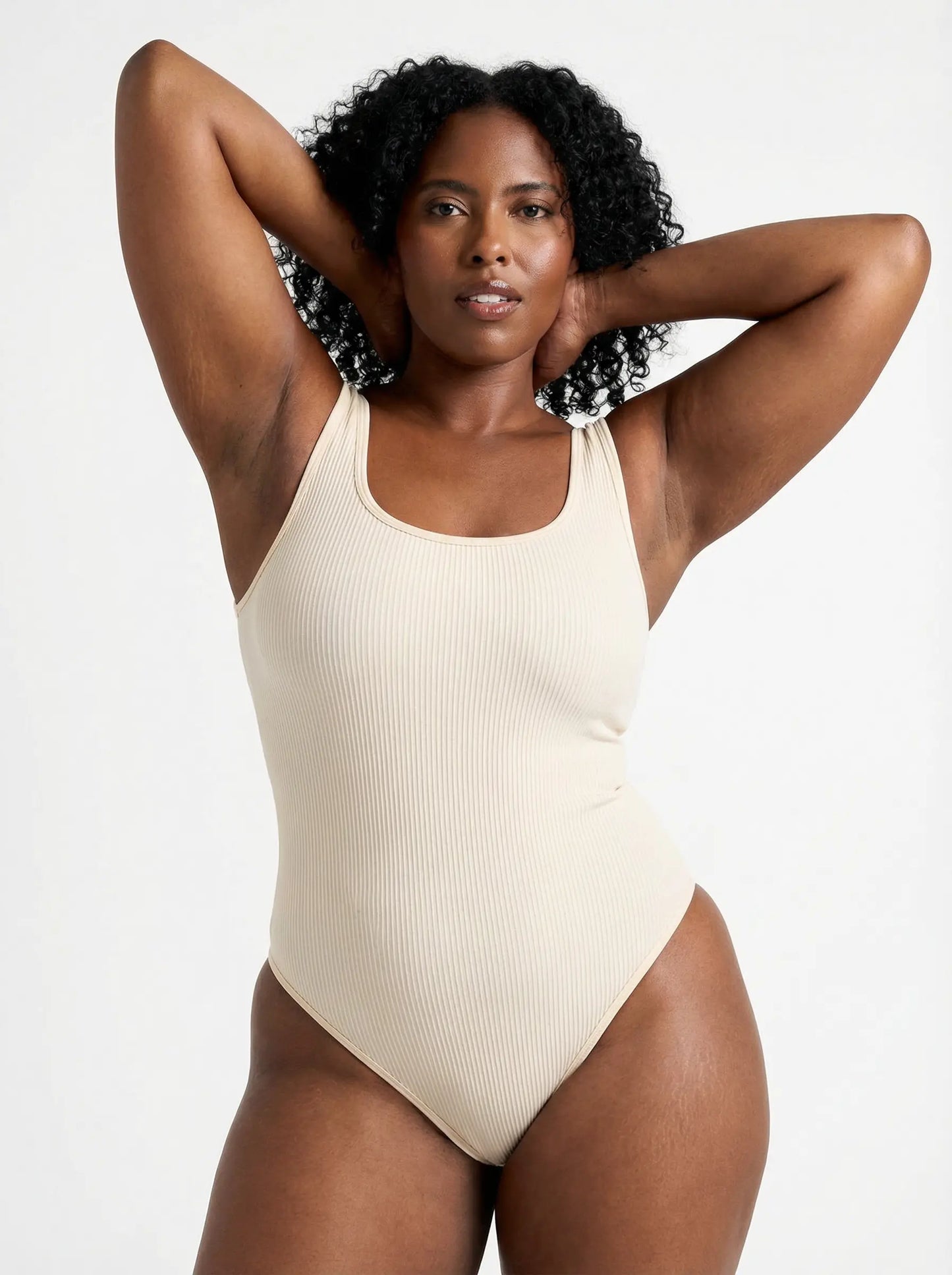 Ribbed Snatched Shapewear Bodysuit