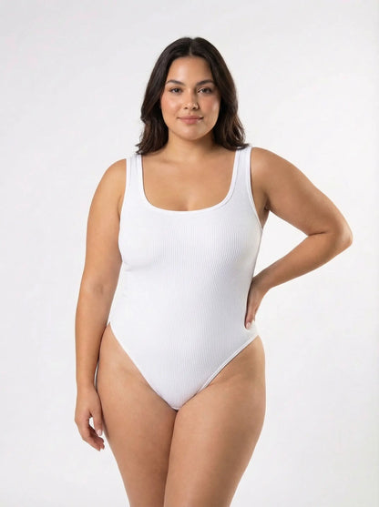 Ribbed Snatched Shapewear Bodysuit
