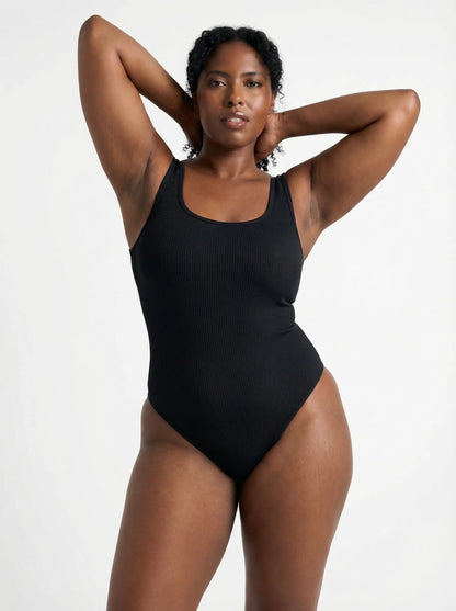 Ribbed Snatched Shapewear Bodysuit