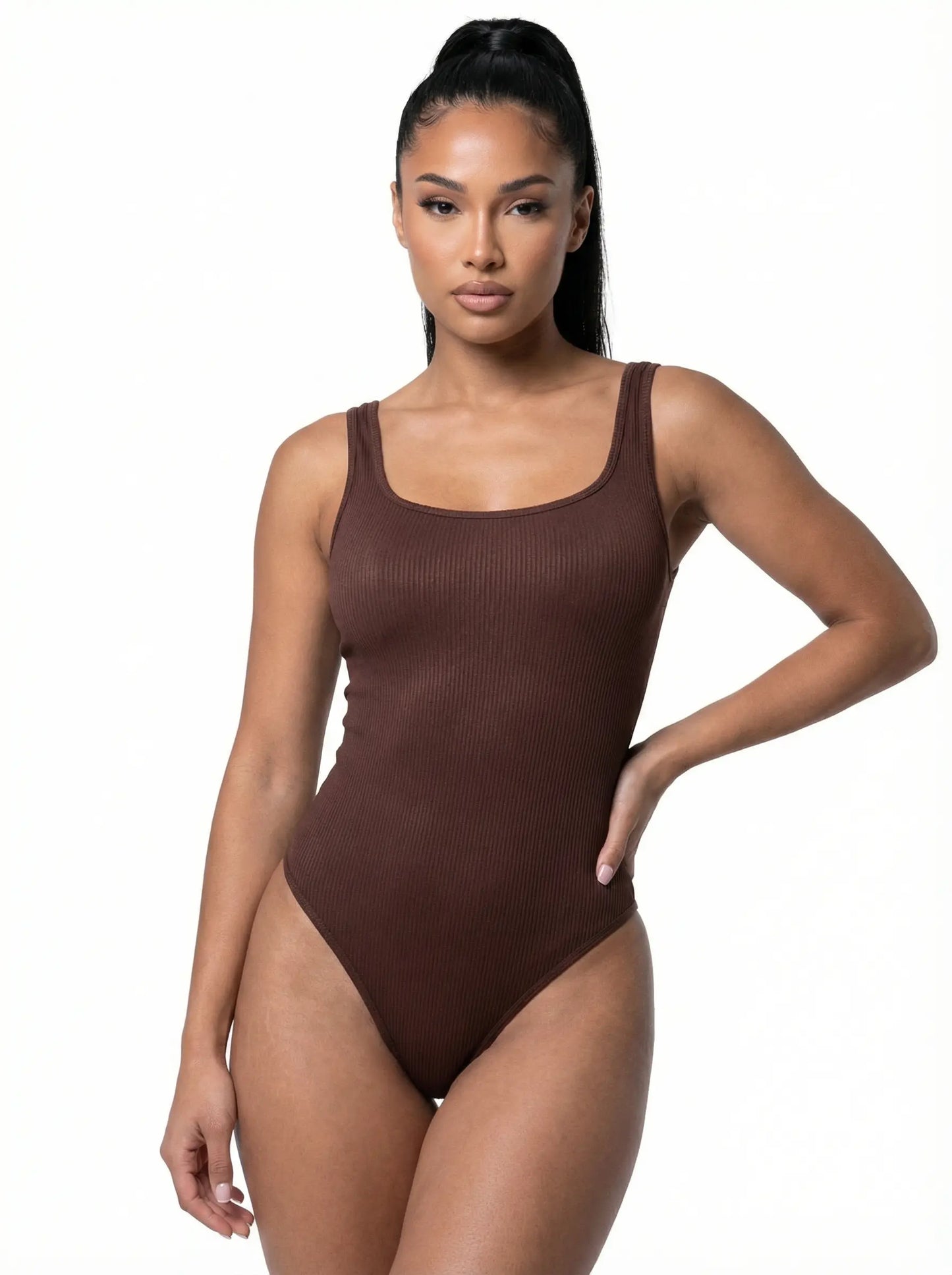 Ribbed Snatched Shapewear Bodysuit