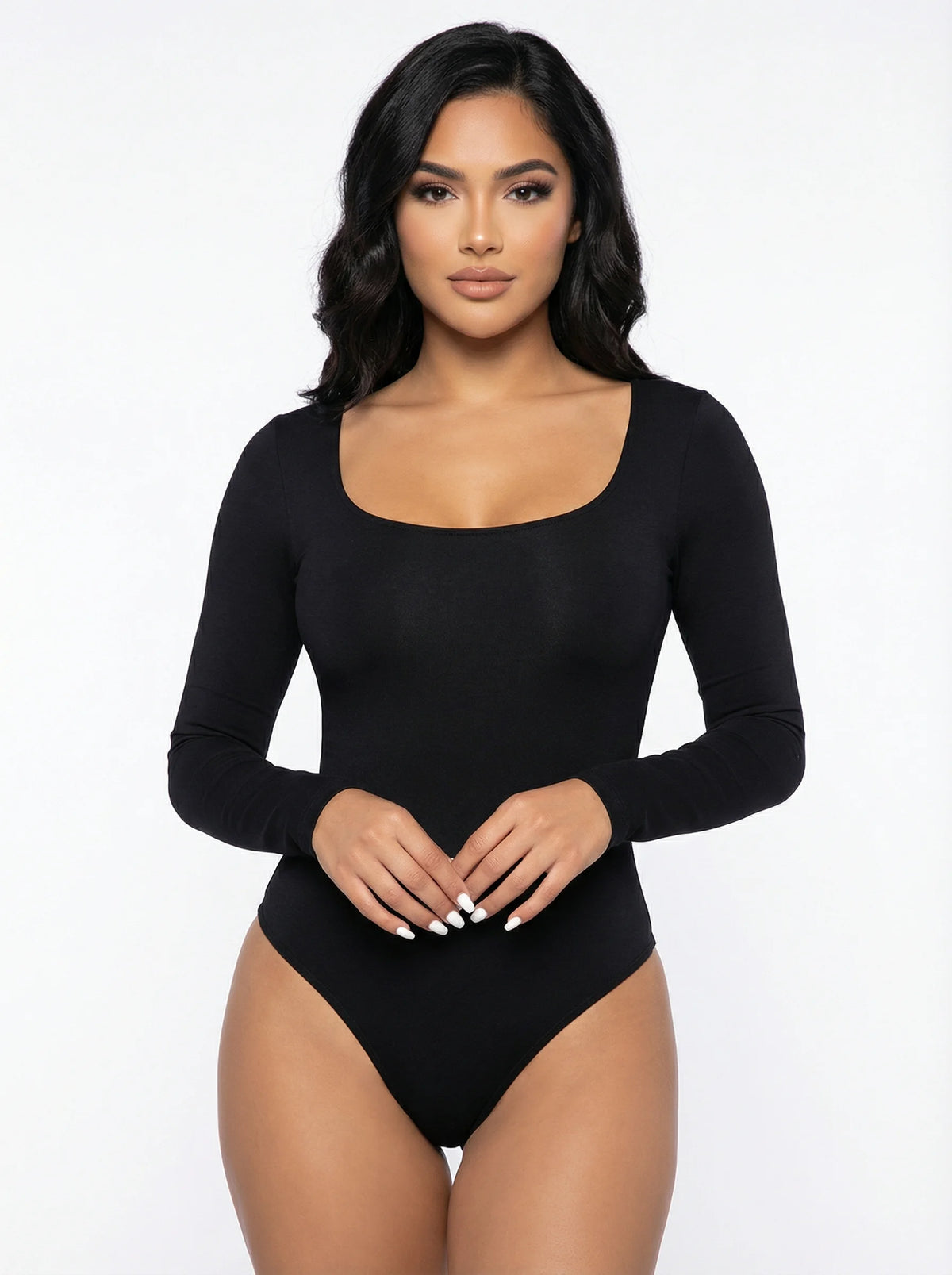 Long Sleeve Thong Bodysuit