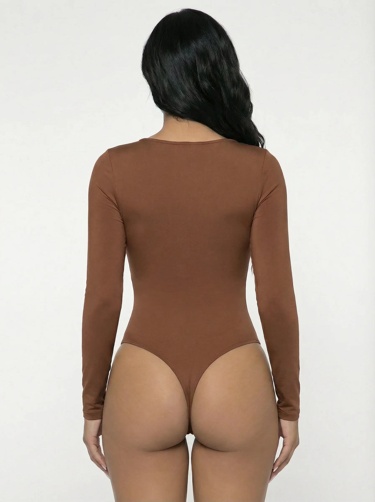 Long Sleeve Thong Bodysuit