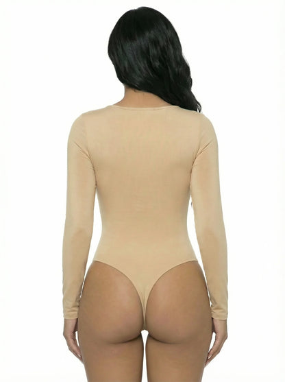 Long Sleeve Thong Bodysuit