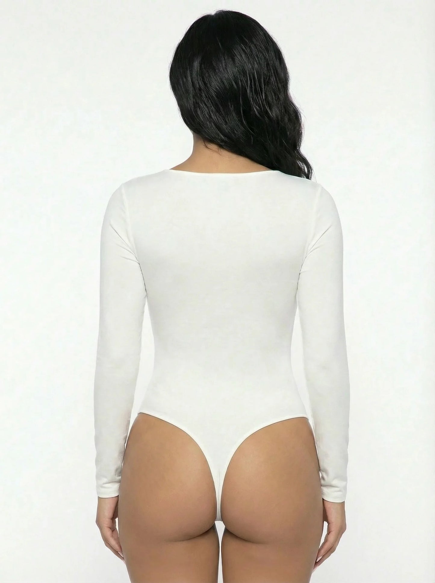 Long Sleeve Thong Bodysuit