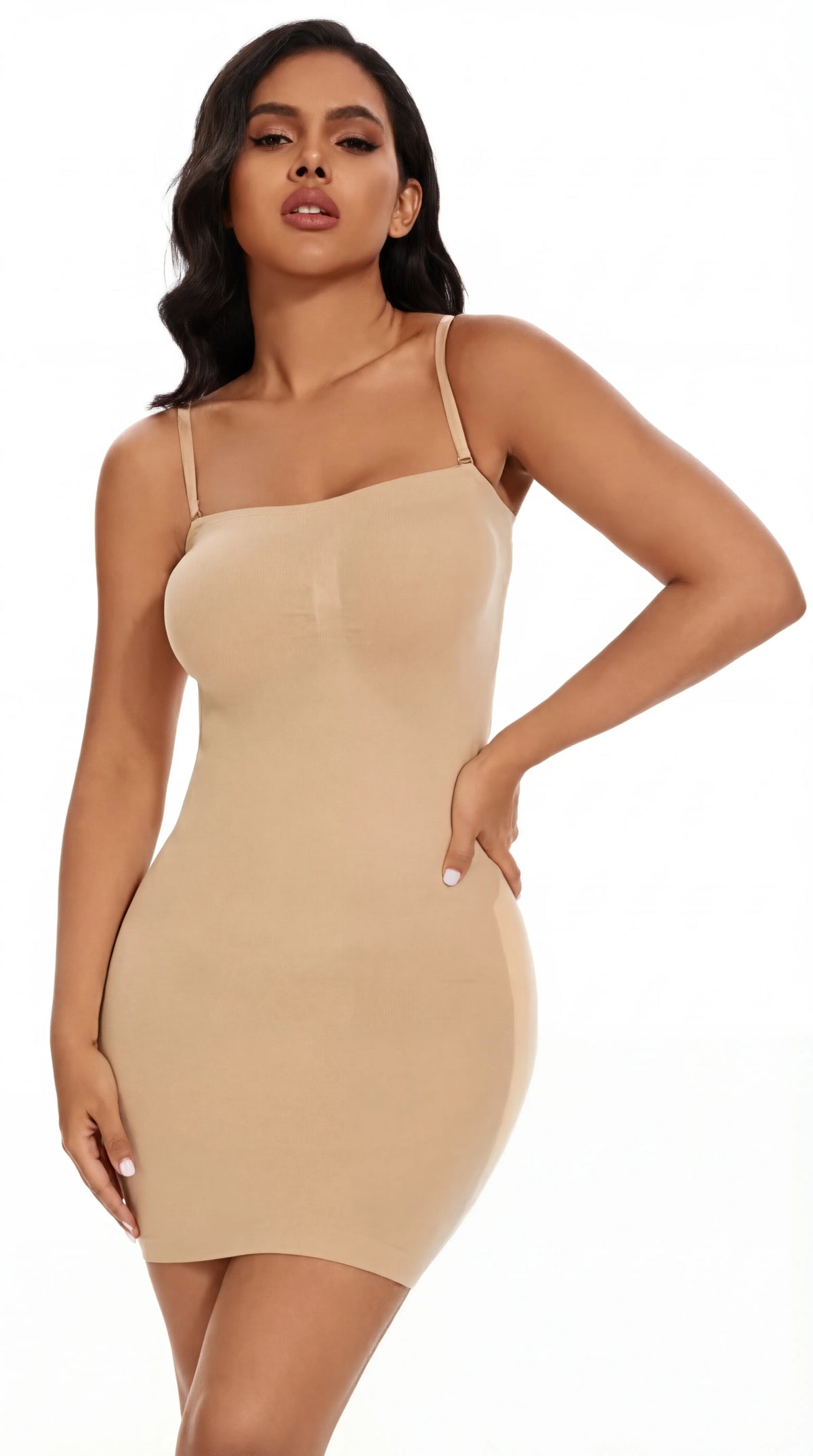 Vestido lencero esculpido y suave